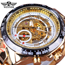 Load image into Gallery viewer, Sport Design Bezel Golden Watch Mens Watch