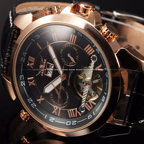 2018 Relojes Hombre Men Fashion Automatic Mechanical Date Colors Dress Leather Watch
